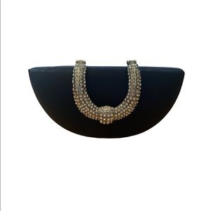 Satin Embellished Clutch